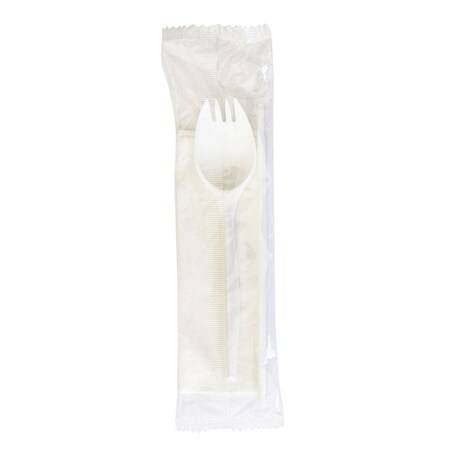 Disposable Cutlery Set, White, PK1000