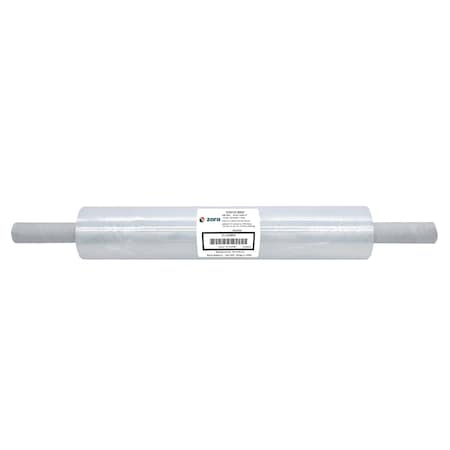 Hand Stretch Wrap, 20 in W x 1, 000 ft L, 80 ga, Clear, 1 Roll
