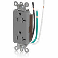 Receptacle Outlet, 20A, Gray, 125V