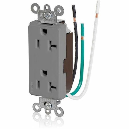 Receptacle Outlet, 20A, Gray, 125V