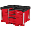 PACKOUT Multi-Depth 3-Drawer Tool Box, Polypropylene, Black/Red, 22 in W x 16-1/2 in D