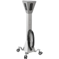 Desktop Charger, 17-1/2" D, Steel, Platinum