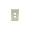 Hubbell 2-Socket IFP12EI Faceplate - 2 x Socket(s) - 1-gang - Electric Ivory