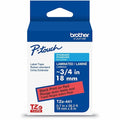 Label/Ribbon Cartridge, Red, Gloss, 3/4 in W