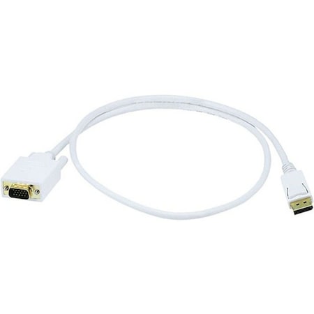 CPU Cord, Displayport/VGA, 3ft, White