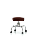 Screw-Lift Stool, Vinyl, CR, Casters, Burg