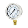 Pressure Gauge, 1/4 in NPT, Bottom Location