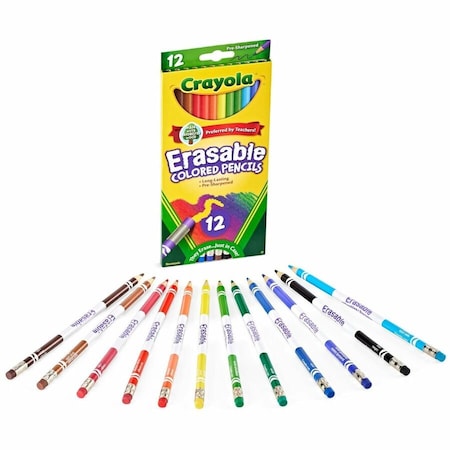 Pencil, Assorted, Round, PK12