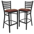 Black Ladder Stool-Burg Seat, PK2