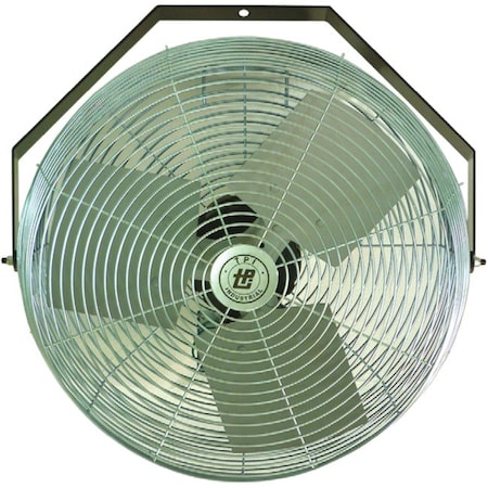 Workstation Fan, Any Surface, Ceiling, Machines, Wall, Work Bench Mount, 12 in Blade Dia, 120V