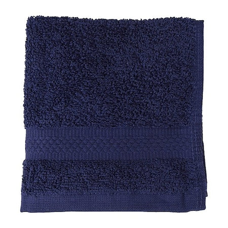 Wash Cloth,13 in L,Navy