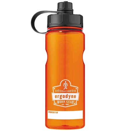 Water Bottle, 34 oz, Orange, BPA Free