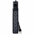 Outlet Strip, Black, 9-3/4 in, 6 Outlets