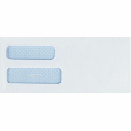 Dbl Window Envelope, White, Paper, PK500