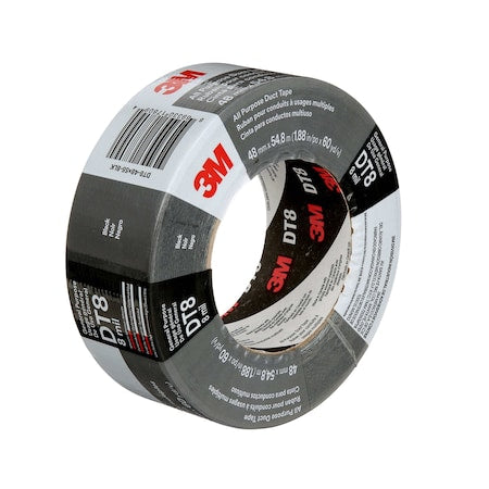 All Purpose Duct Tape DT8, Blac, PK24