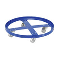 Drum Dolly, 55 gal, 32 in L, Blue