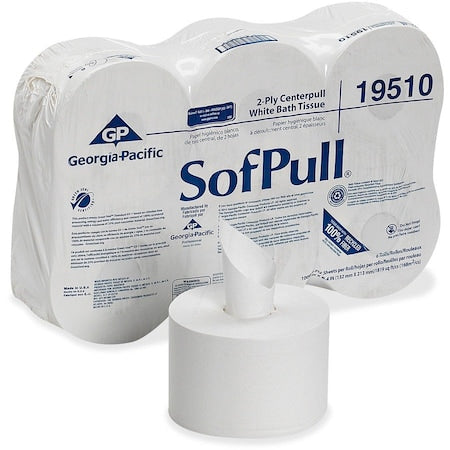 SofPull, Center Pull, 2 Ply, 1000 Sheets, White, 6 PK