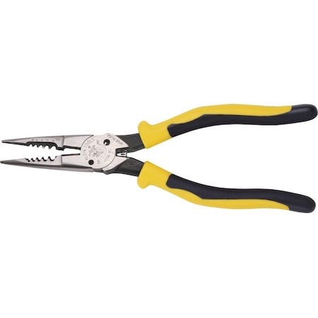 Pliers, All-Purpose Needle Nose, Spring Loaded, Cuts, Strips, 8.5-Inch