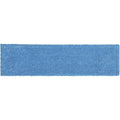 Flat Mop Pad, Clip-On Connection, Blue, Microfiber