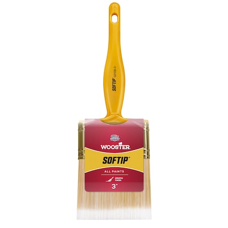 3" Trim/Wall Soft, Synthetic Bristle, Paint Brush, Plastic Handle