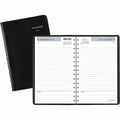DayMinder Daily Appointment Book, 8 x 5, Black Cover, 12-Month (Jan to Dec): 2025