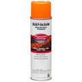Construction Marking Paint, 17 oz., Fluorescent Orange, Water -Based