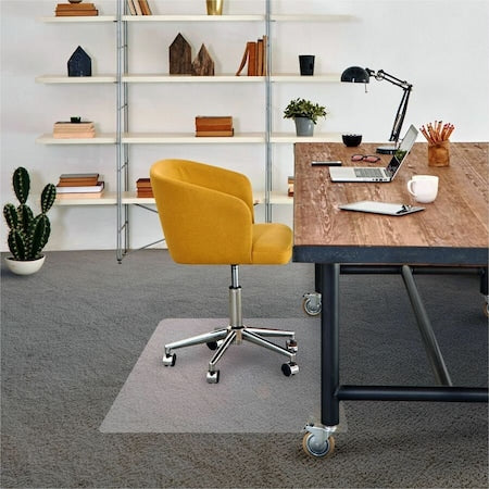 Advantagemat Vinyl Rectangular Chair Mat for Carpets up to 1/4" - 30" x 48"