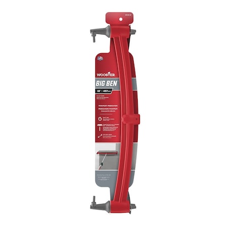 Paint Roller Frame, Yoke, Polypropylene Handle, 18" Rollers