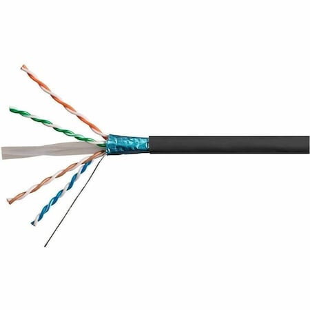 Data Cable, 1000 ft. L, Black Jacket