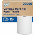 Essential Hardwound Paper Towels, 1 Ply, Continuous Roll Sheets, 950 ft, White, 6 PK