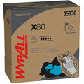 WypAll Power Clean X80 Heavy Duty Cloths (05930), Pop-Up Box, Red, 80 Sheets / Box, es / Case, PK5