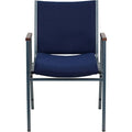Fabric Stack Armchair, Navy