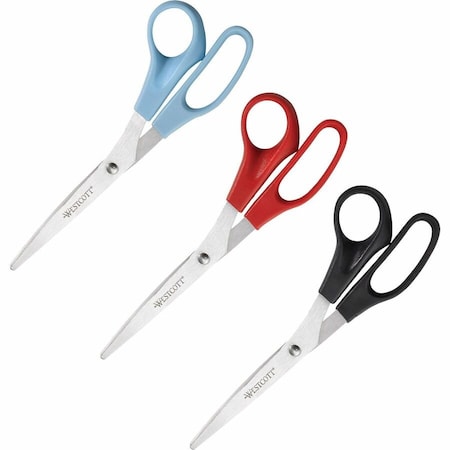 Multipurpose, Scissors, 8 In. L, PK3