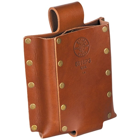 Tool Holder, 3-Pocket, Brown, Leather, 3 Pockets