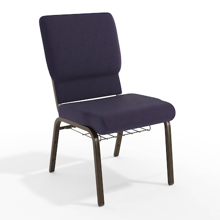 Purple Fabric Church Chair, PK4