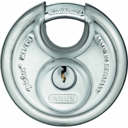 Padlock, 2 5/16" H, 2 3/8" W, Silver