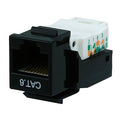 Datacom Jack, Cat6, Tooless, Black