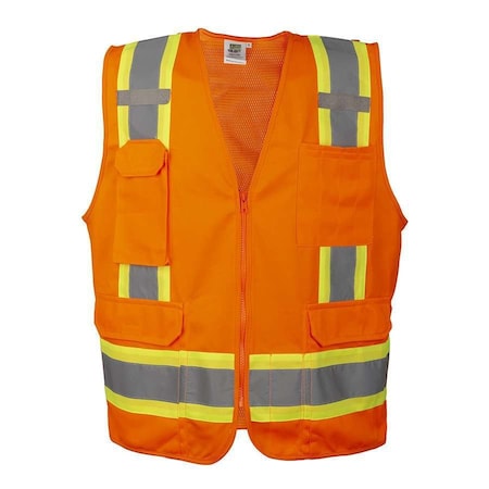 Surveyors Safety Vest, Orange