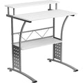 Computer Desk Clifton Desk, White, 23-1/2" D X 33-1/8" H, 27-7/8" W X Laminate, White