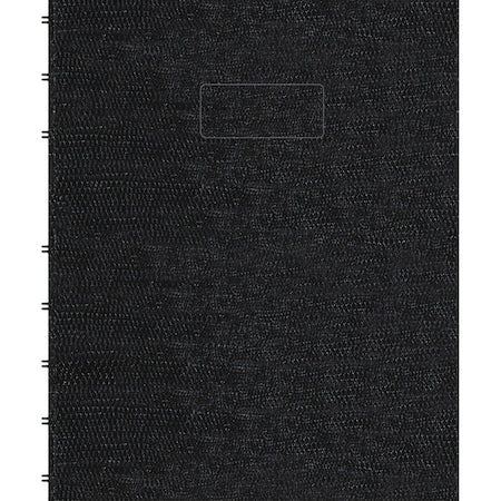 9-1/4 x 7-1/4" Twin Wire Notebook, College Rule, 75 Pg, Cover Color: Black