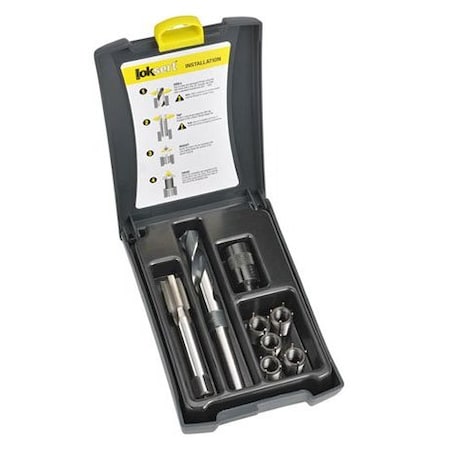 Thread Repair Kit, Key Locking Thread Inserts, Carbon Steel