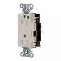 Straight Blade Receptacle, 5-15R, 15 A, 125V AC, 2 Pole, 3 Wire, Surface Mount, Grounded