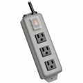 Power Strip, Wall/Floor Mount, 5-15R, 5-15P, 6 ft., Gray