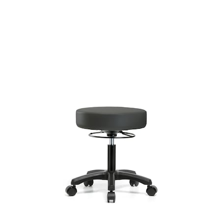 Desk Mini-Stools, Vinyl, Casters, Gry