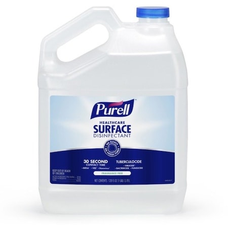 Healthcare Surface Disinfectant, 1 gal. Bottle, Fragrance Free, 4 PK