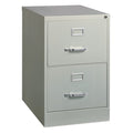 18" W 2 Drawer Vertical File Cabinet, Light Gray, Legal