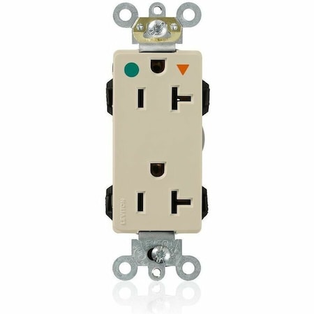 Straight Blade Receptacle, 5-20R, 20 A, 125V AC, Isolated Ground