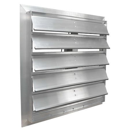 Motorized Damper, Aluminum, Square, 18 ga