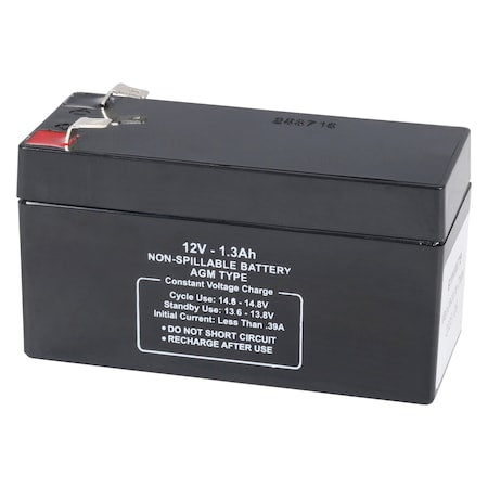 Sealed Lead Acid Battery, 12V, 1.3Ah, AGM