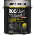 Interior/Exterior Paint, Semi-gloss, Oil Base, White, 1 gal